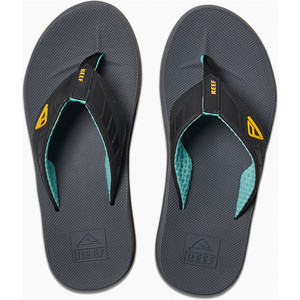 2019 Reef Mens Phantoms Sandals / Flip Flops Aqua / Yellow RF002046